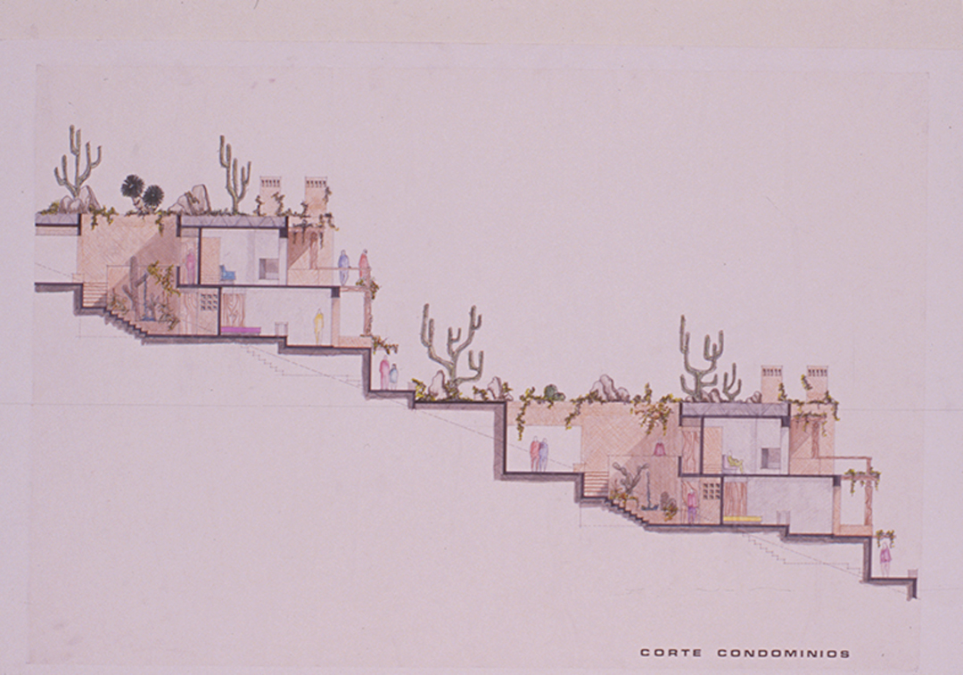 drawing corte condominios