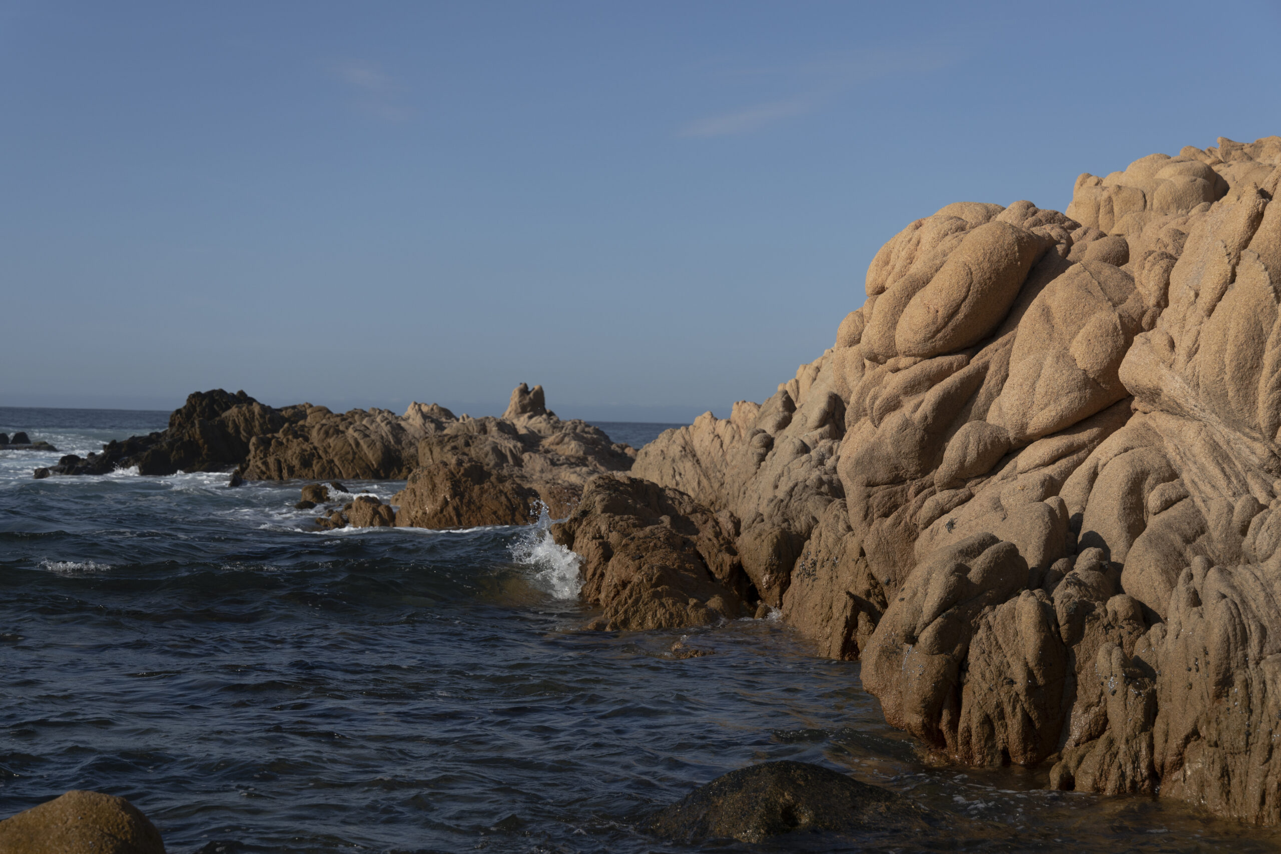 a rocky coastline