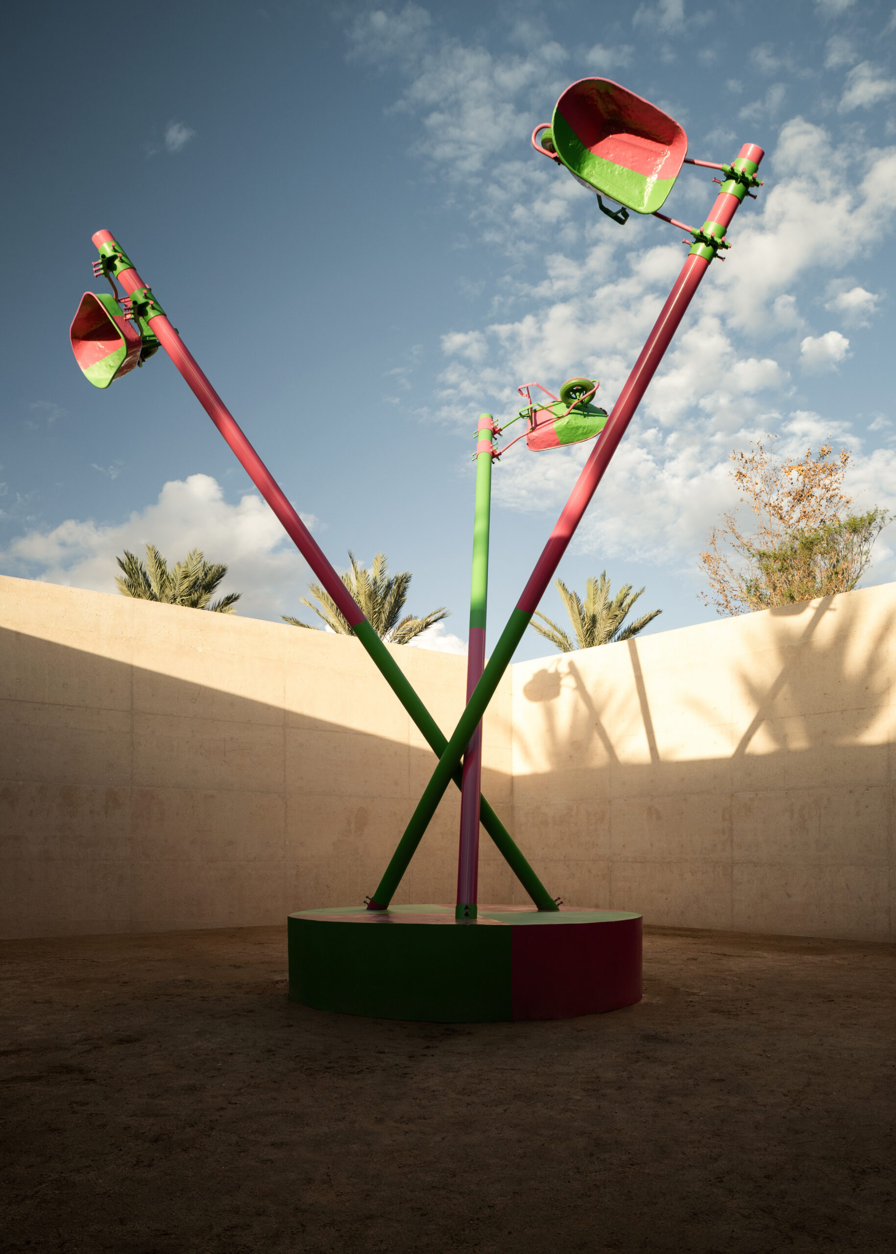 Sculptural artwork by Abraham Cruzvillegas on display at Arte Abierto Baja, Los Cabos. By Sordo Madaleno.